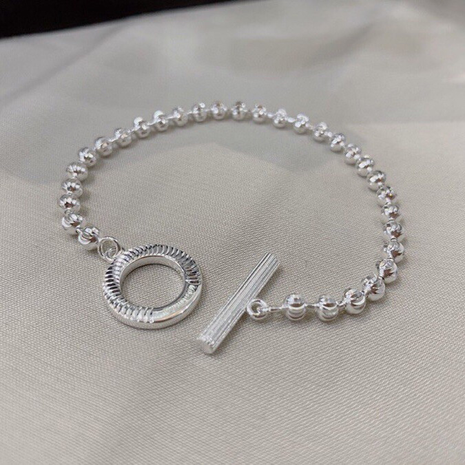 Gucci Silver Boule Chain Bracelet - FashionPlug