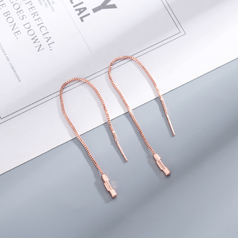 Gucci  Link To Love Chain Earrings With 'Gucci' Bar - FashionPlug
