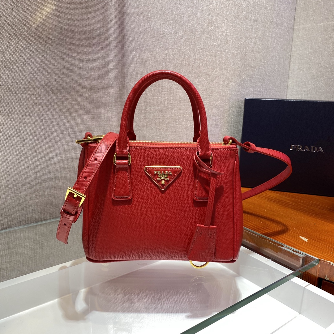 Prada Galleria Saffiano Leather Micro-Bag(20-14.5-9.5cm)   1BA906 - FashionPlug
