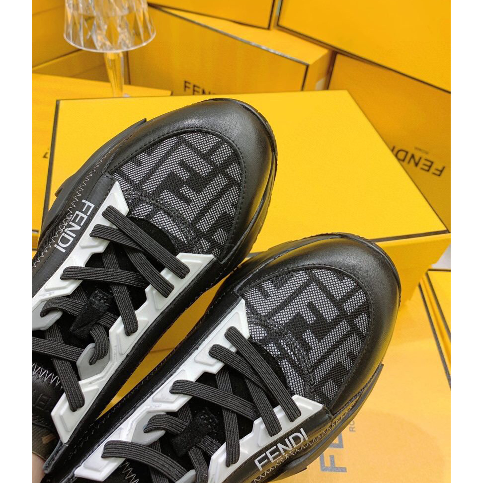 Fendi Flow Beige Suede Low-Tops Sneakers - FashionPlug