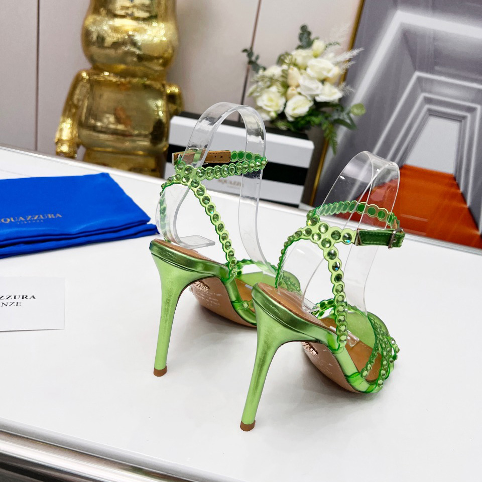Aquazzura Tequila Plexi Sandal 105 - FashionPlug