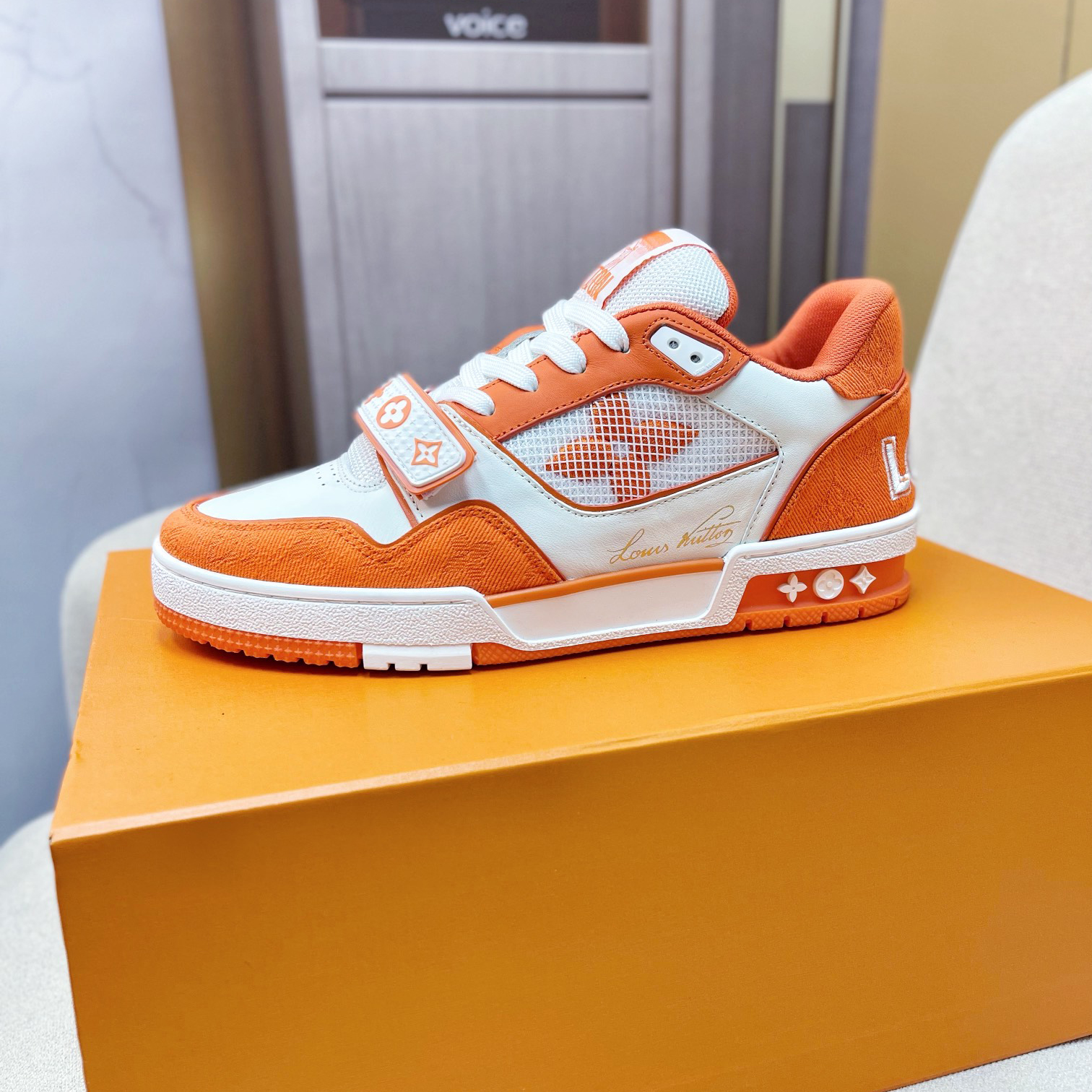 Louis Vuitton Trainer Sneaker(upon uk size) - FashionPlug