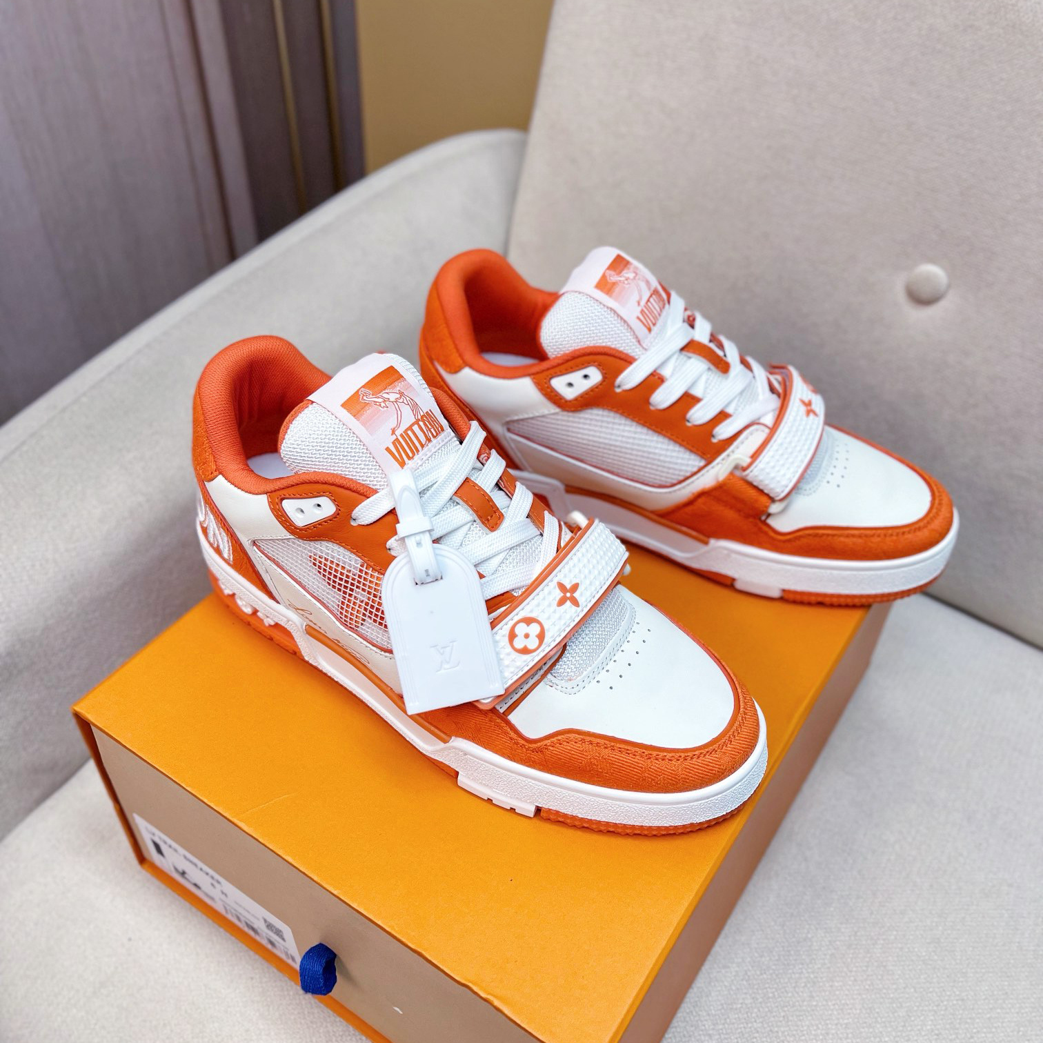 Louis Vuitton Trainer Sneaker(upon uk size) - FashionPlug