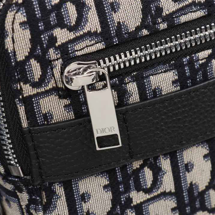 Dior Beige And Black Dior Oblique Jacquard Safari Messenger Bag - FashionPlug
