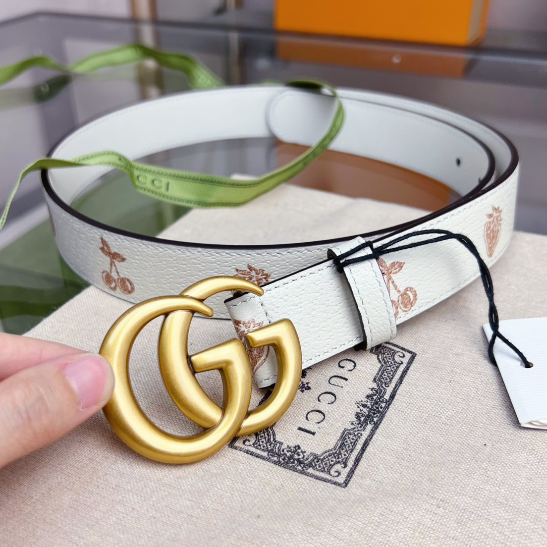 Gucci  GG Marmont Thin Belt - FashionPlug