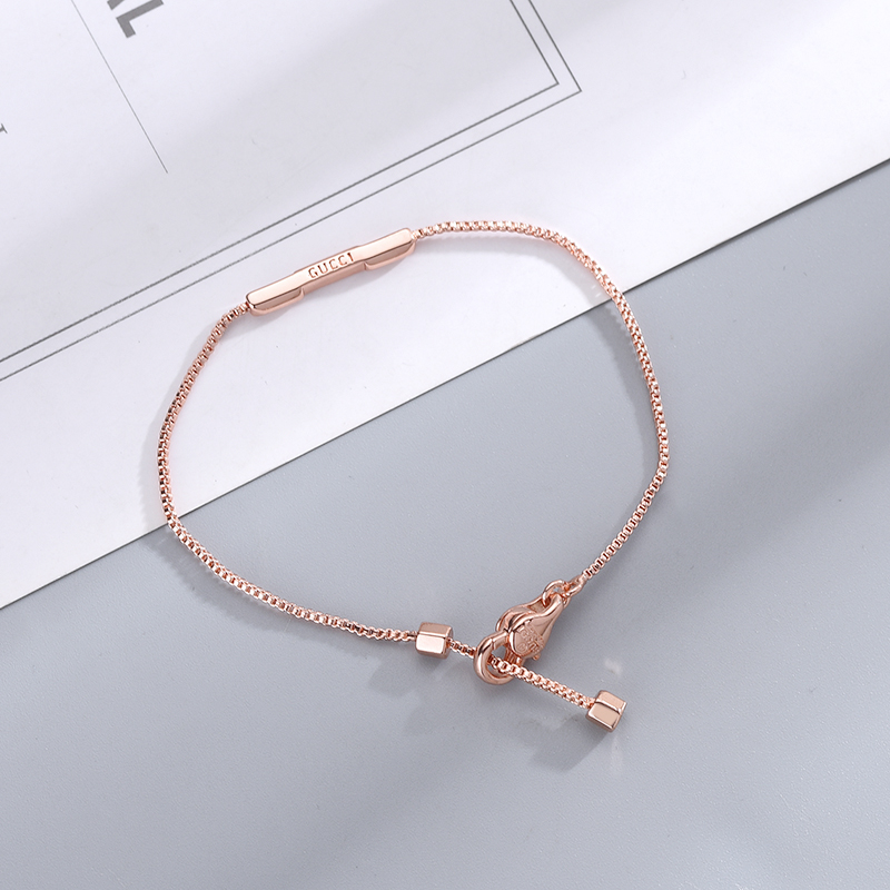 Gucci  Link To Love Bracelet With 'Gucci' Bar - FashionPlug