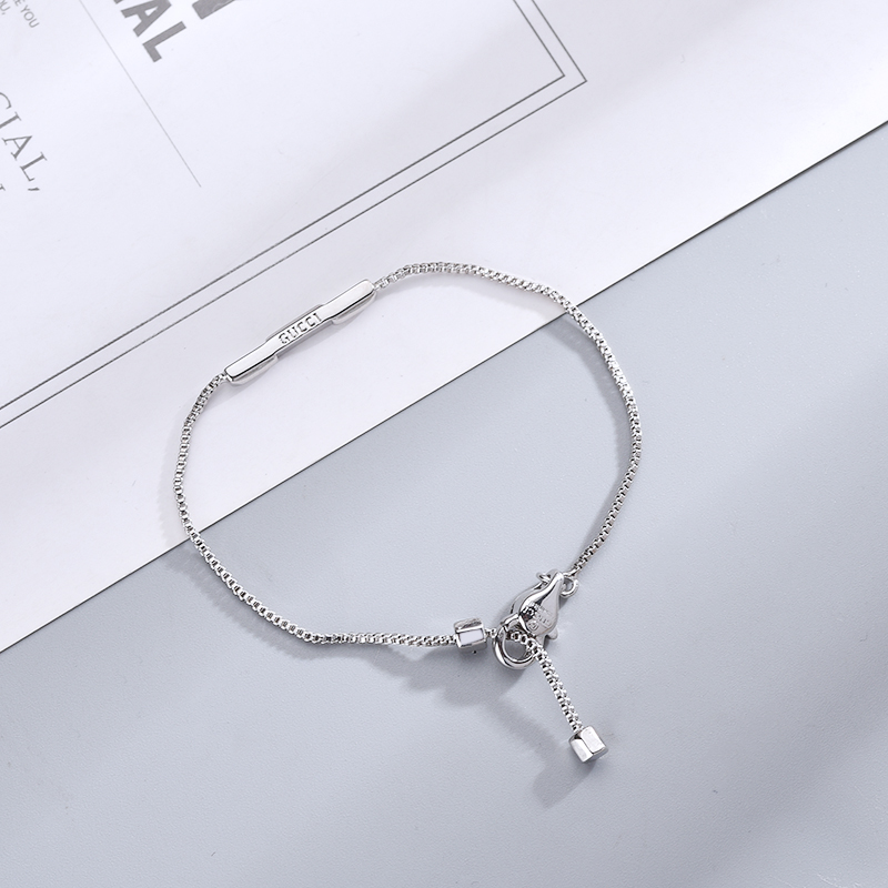 Gucci  Link To Love Bracelet With 'Gucci' Bar - FashionPlug