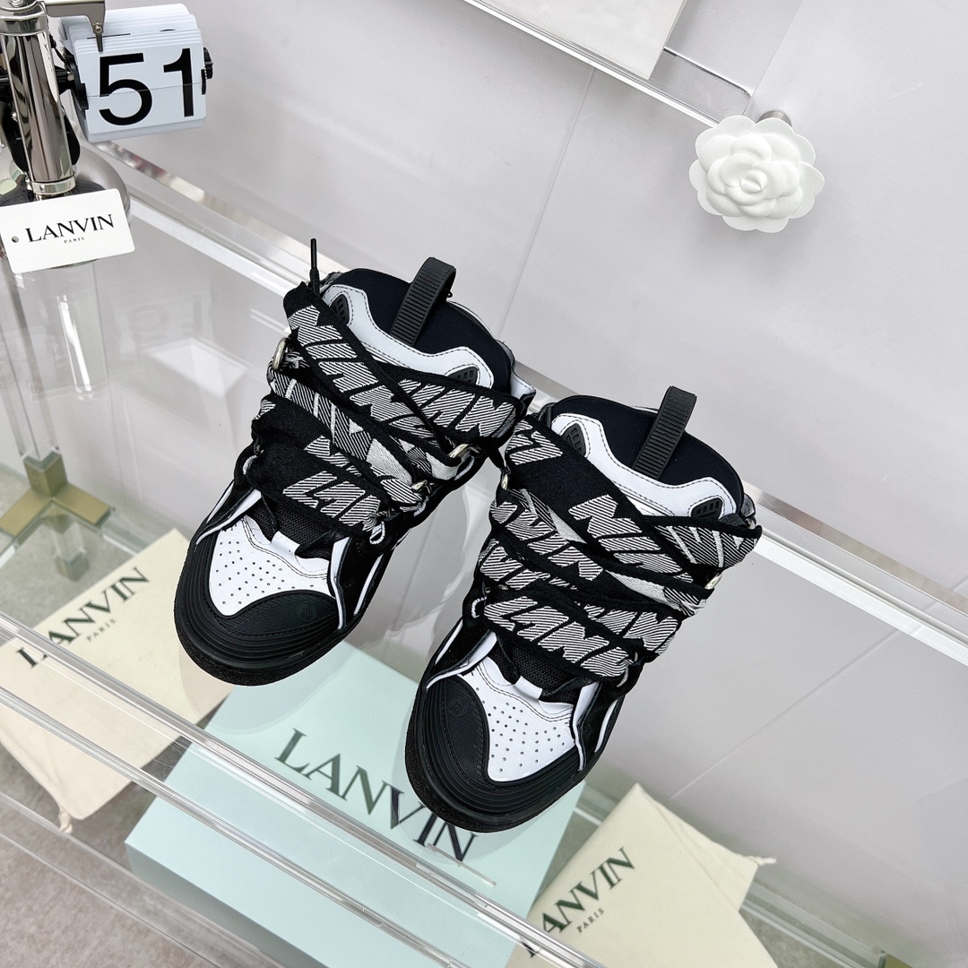 Lanvin Curb Sneakers - FashionPlug