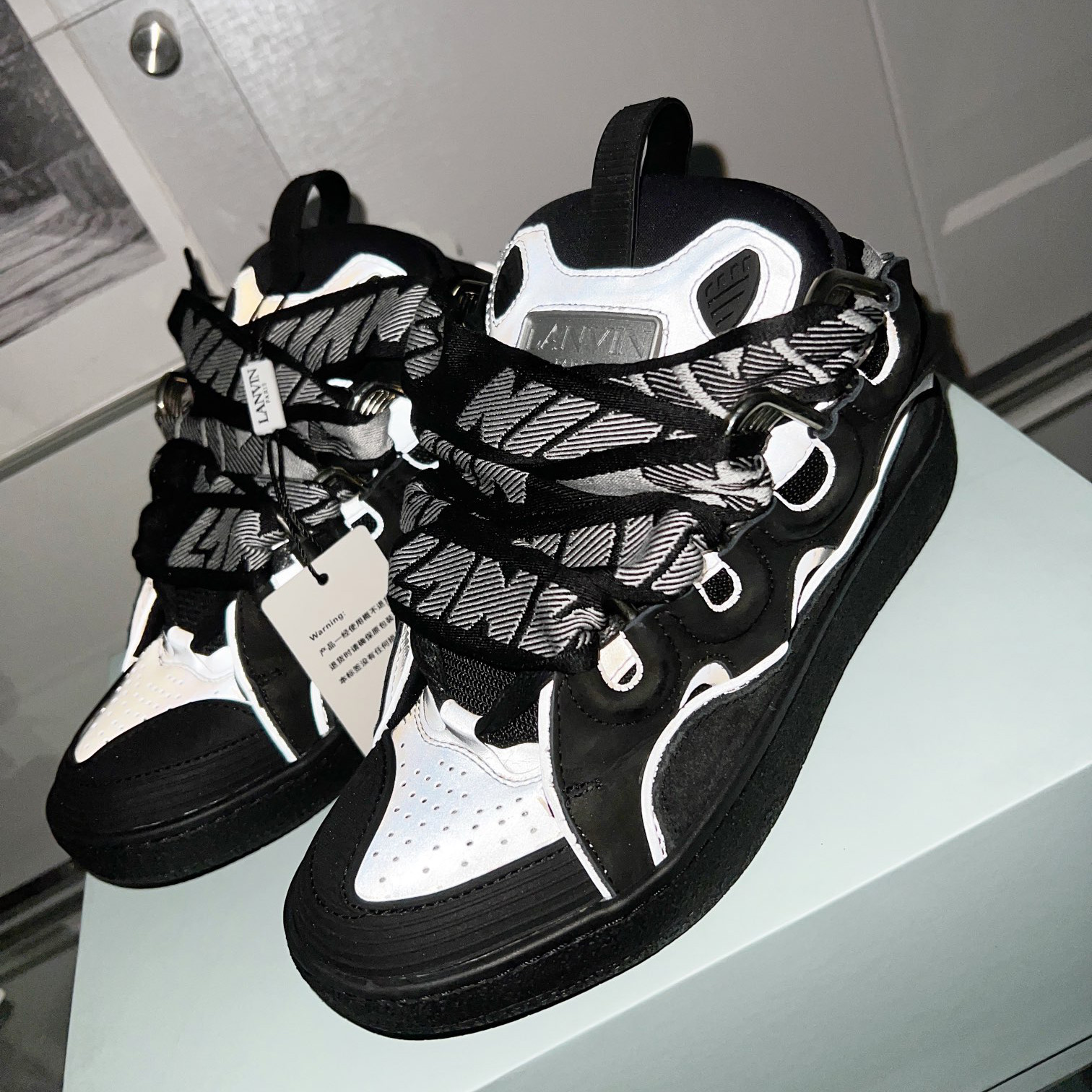 Lanvin Curb Sneakers - FashionPlug