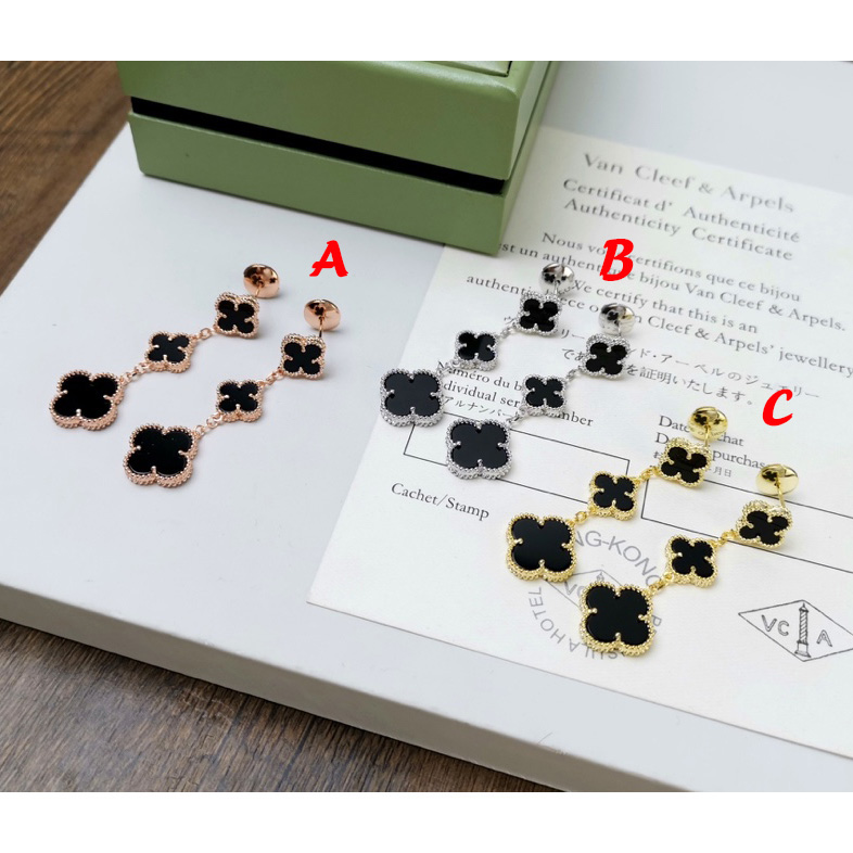 Van Cleef & Arpels Magic Alhambra Earrings, 3 Motifs - FashionPlug