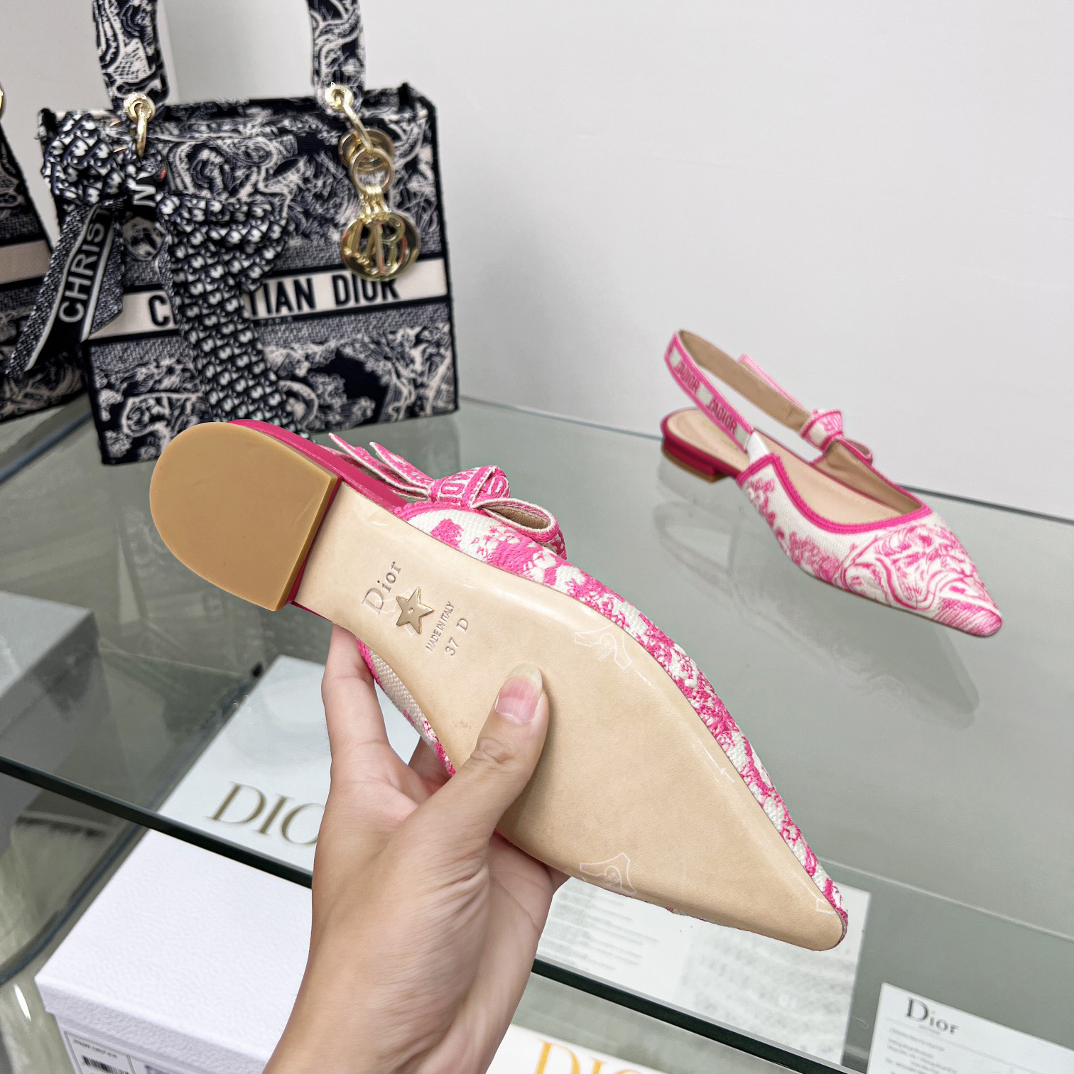 Dior J'adior Slingback Ballerina Flat - FashionPlug