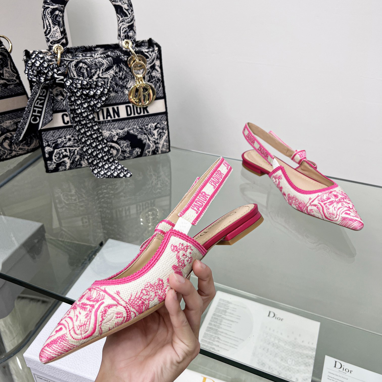 Dior J'adior Slingback Ballerina Flat - FashionPlug