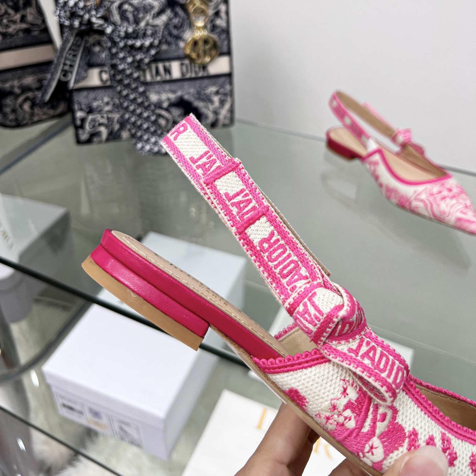 Dior J'adior Slingback Ballerina Flat - FashionPlug