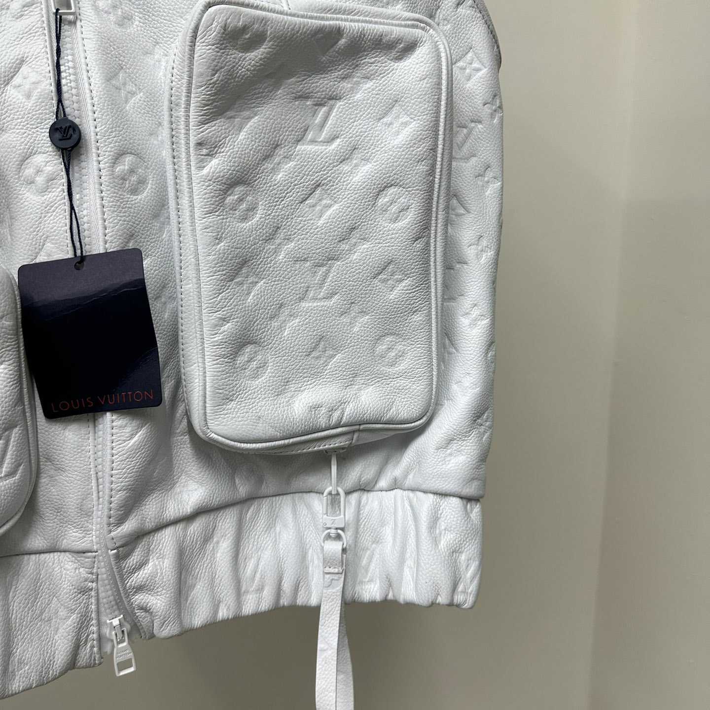 Louis Vuitton Black Monogram Leather Vest - FashionPlug