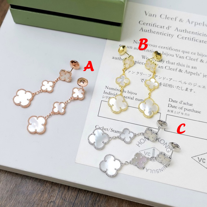 Van Cleef & Arpels Magic Alhambra Earrings, 3 Motifs - FashionPlug