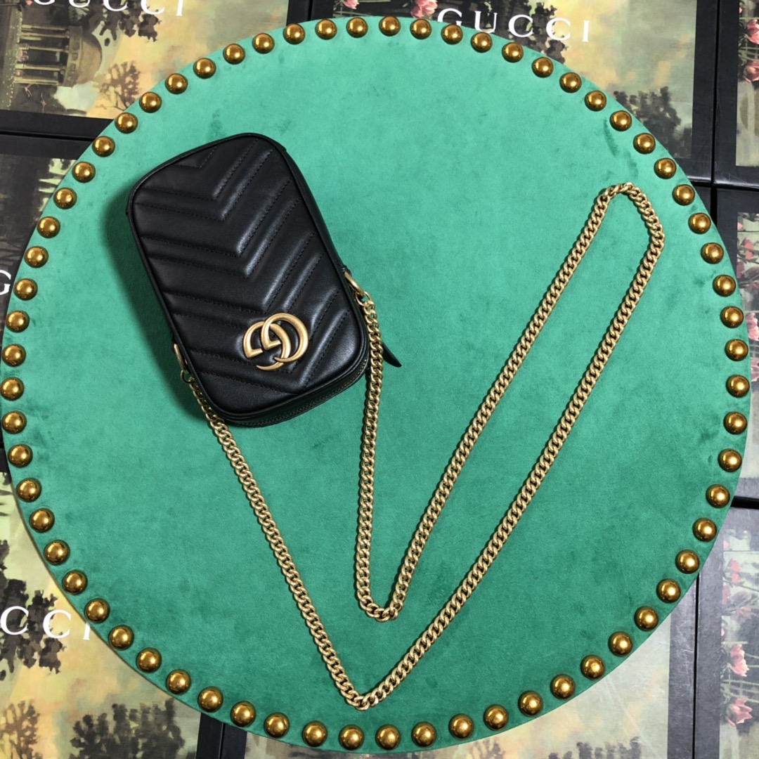 Gucci GG Marmont Mini Bag(10.5-17-5cm) - FashionPlug