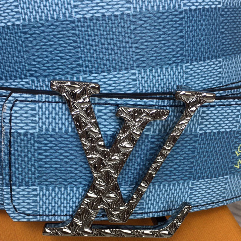 Louis Vuitton LV Initiales Damier Stripes 40mm Reversible Belt  - FashionPlug