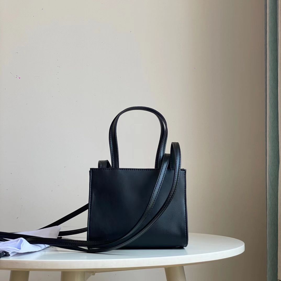 Dolce & Gabbana Small Black Shopping Bag(17-14-8) - FashionPlug