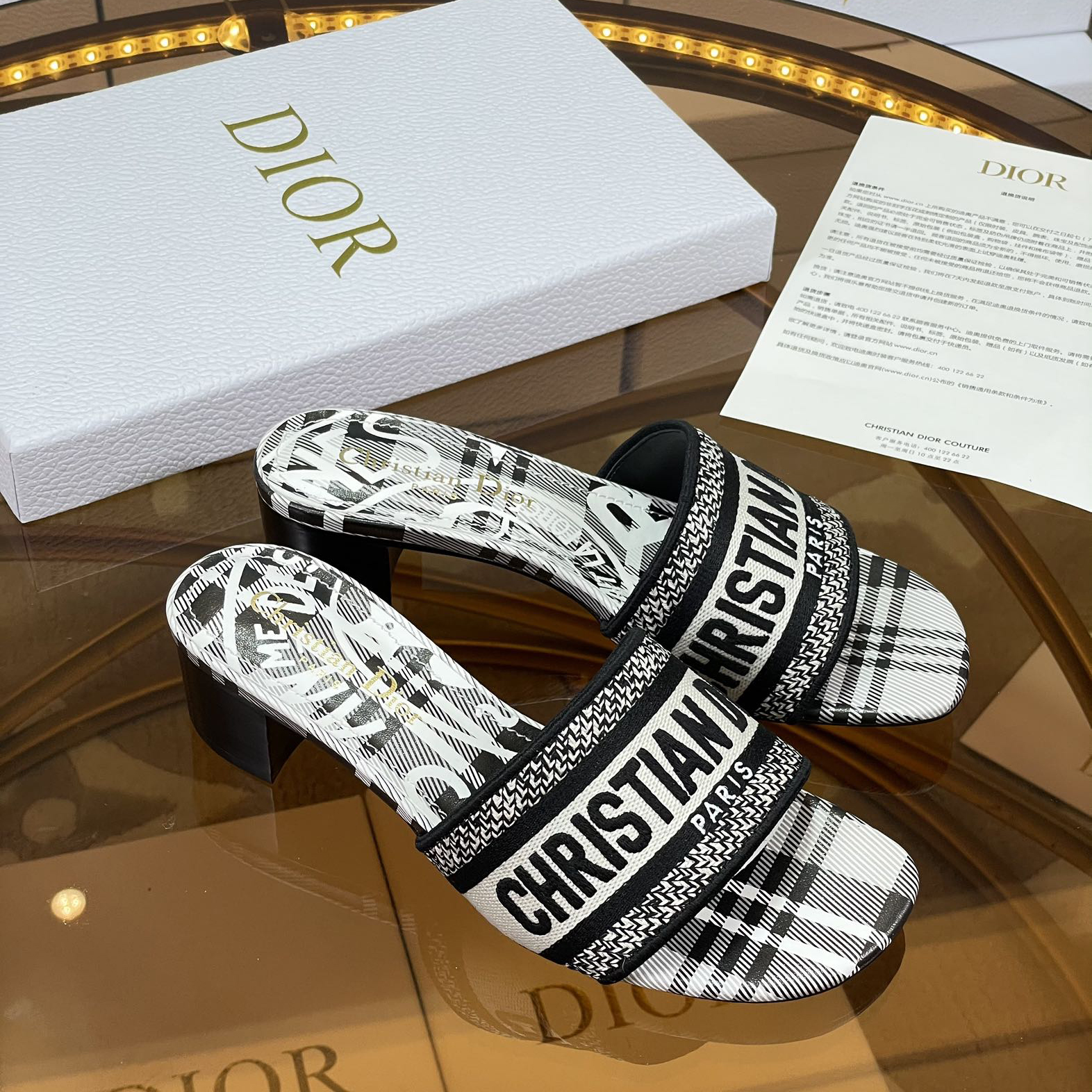 Dior Dway Heeled Slide - FashionPlug
