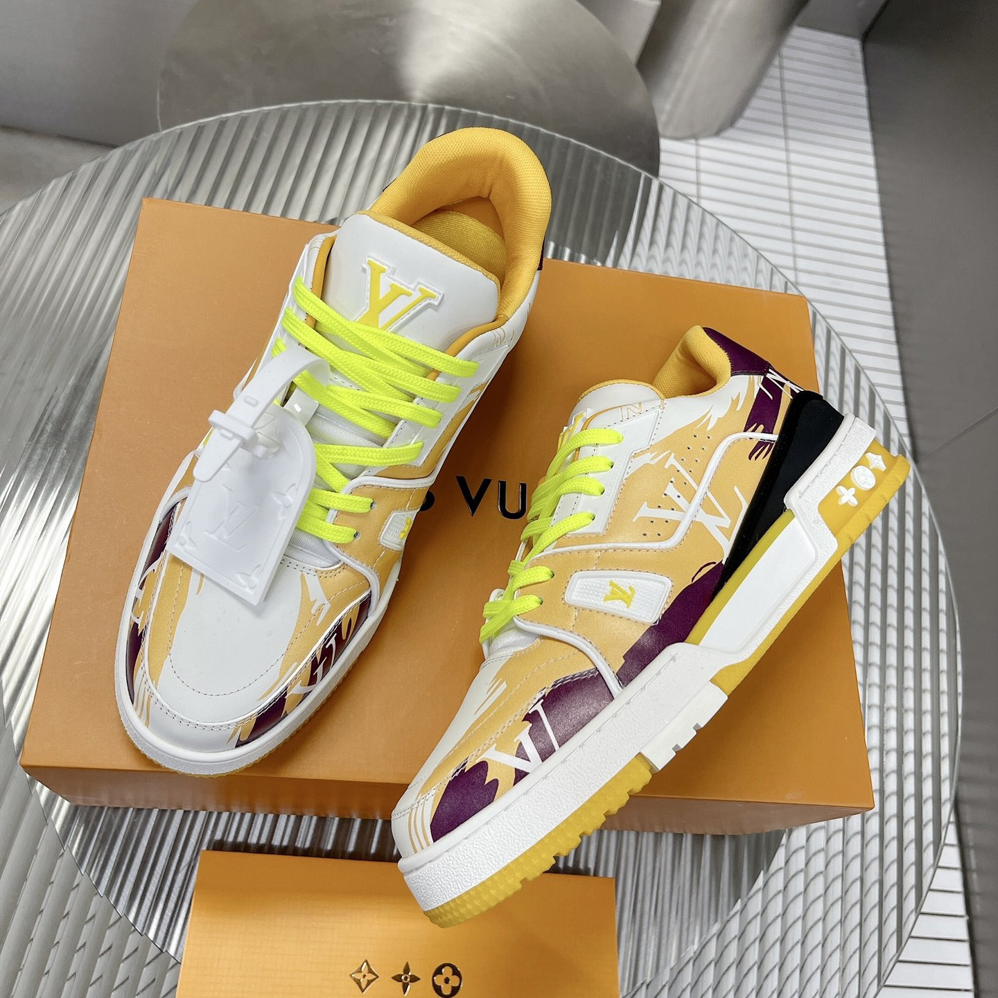 Louis Vuitton LV  Trainer Sneaker      - FashionPlug