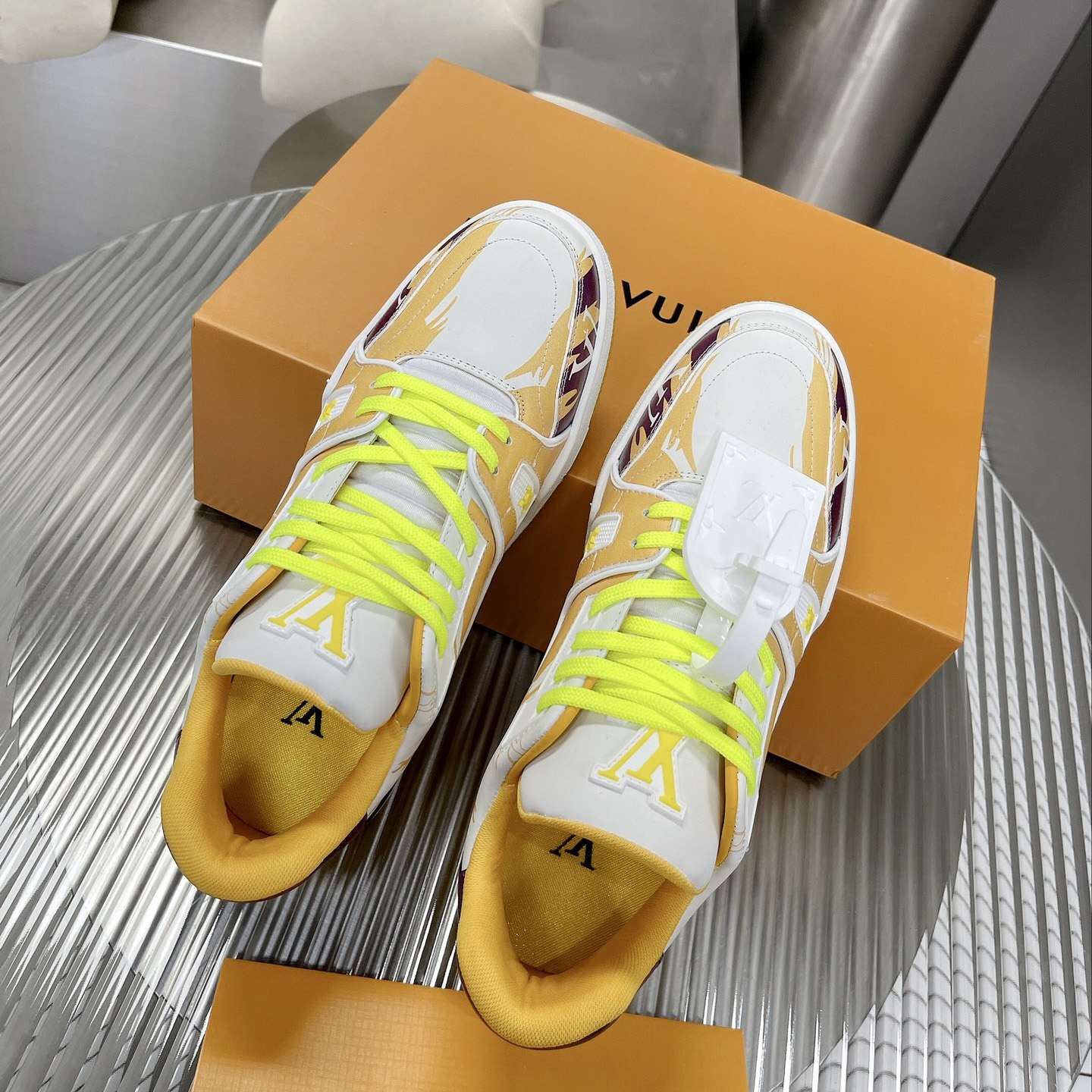Louis Vuitton LV  Trainer Sneaker      - FashionPlug