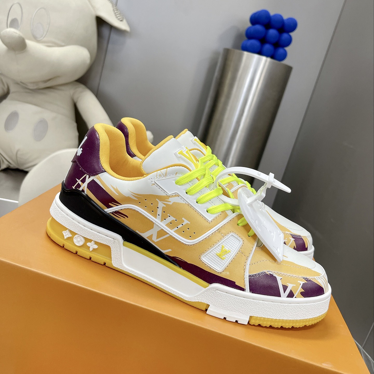 Louis Vuitton LV  Trainer Sneaker      - FashionPlug