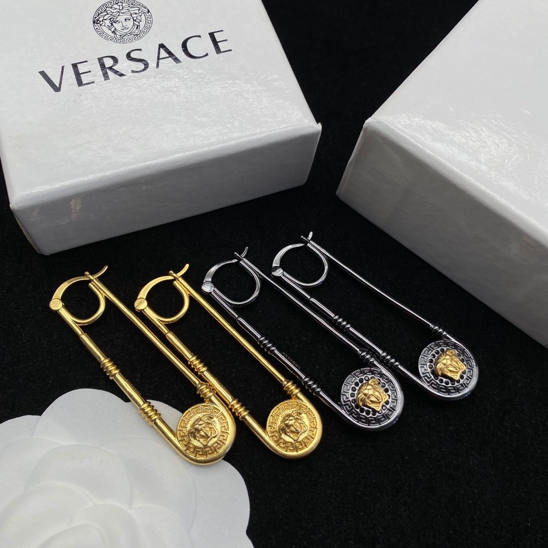 Versace Medusa Earrings - FashionPlug