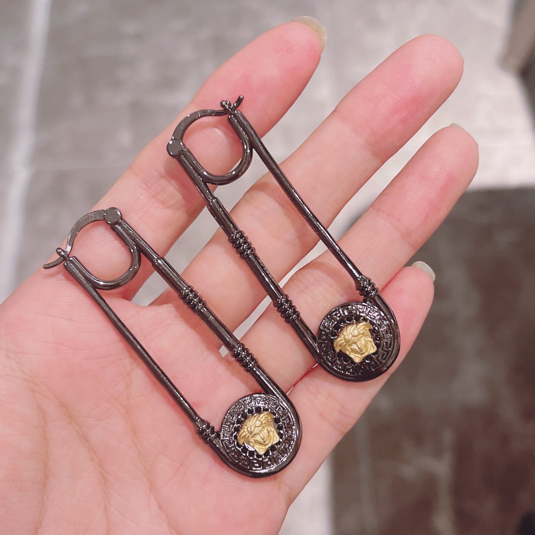 Versace Medusa Earrings - FashionPlug