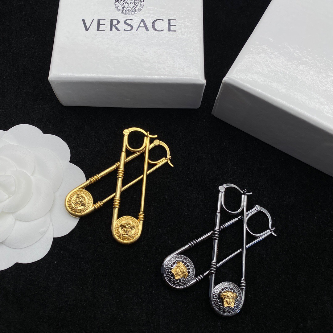 Versace Medusa Earrings - FashionPlug