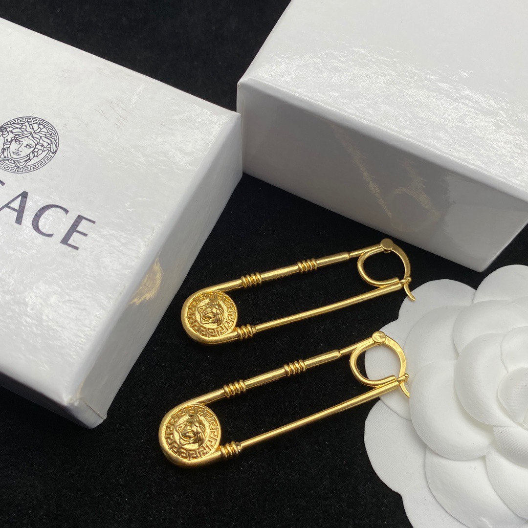 Versace Medusa Earrings - FashionPlug