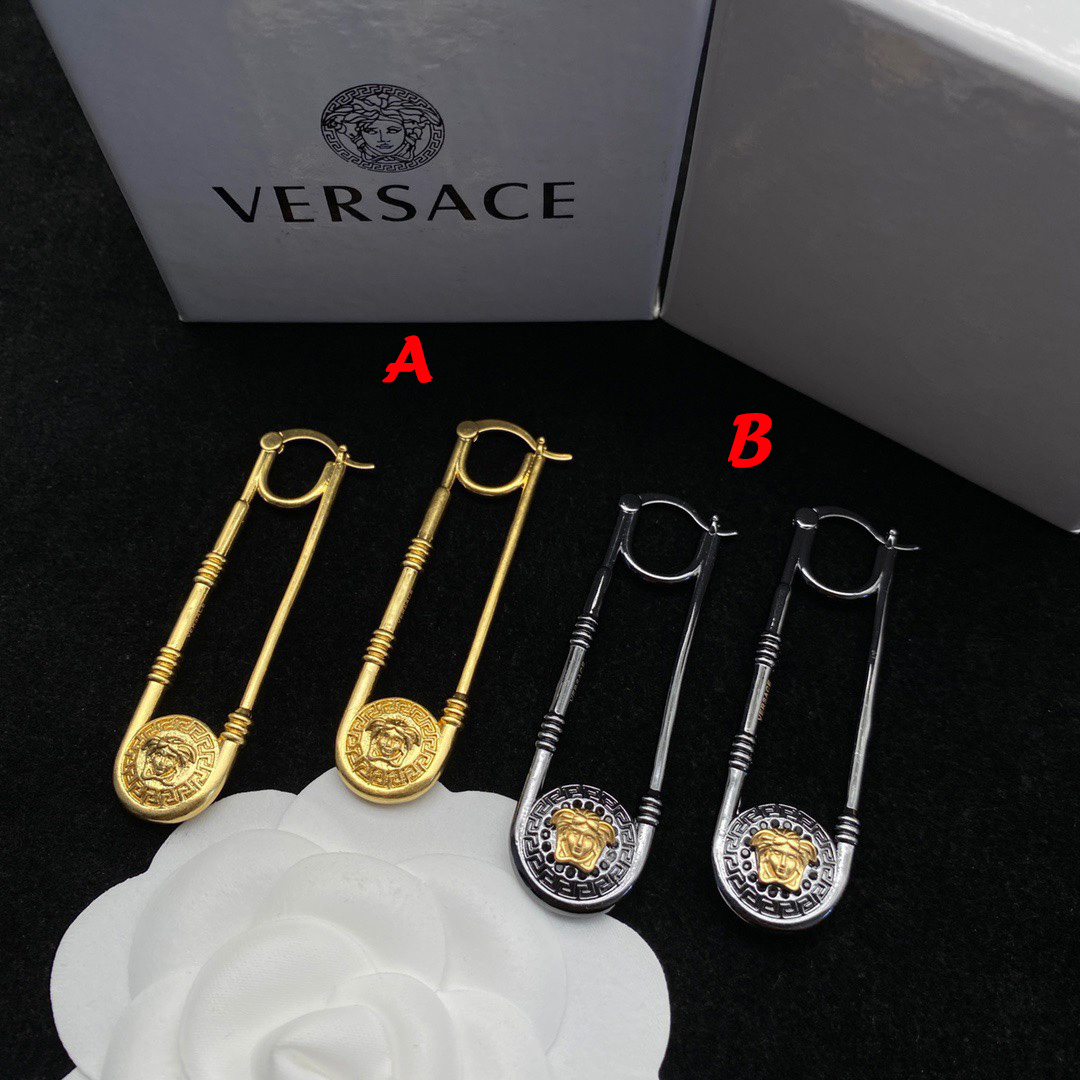 Versace Medusa Earrings - FashionPlug