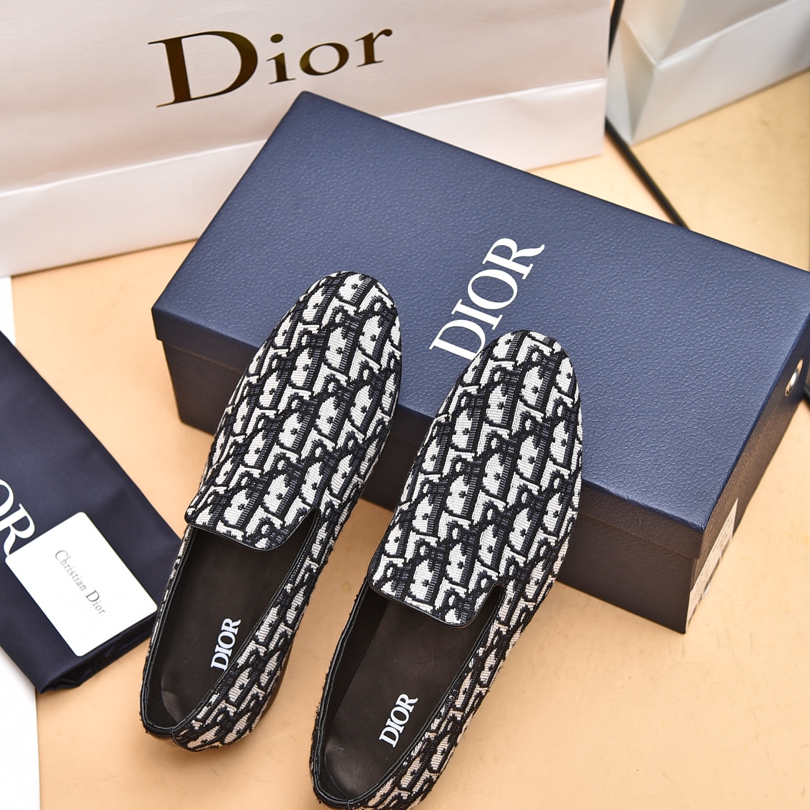 Dior Obique Jacquard Loafer - FashionPlug