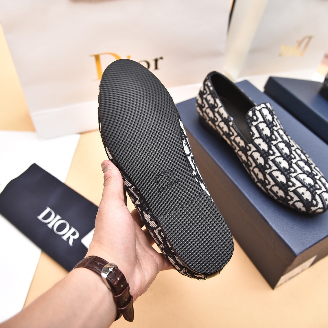 Dior Obique Jacquard Loafer - FashionPlug