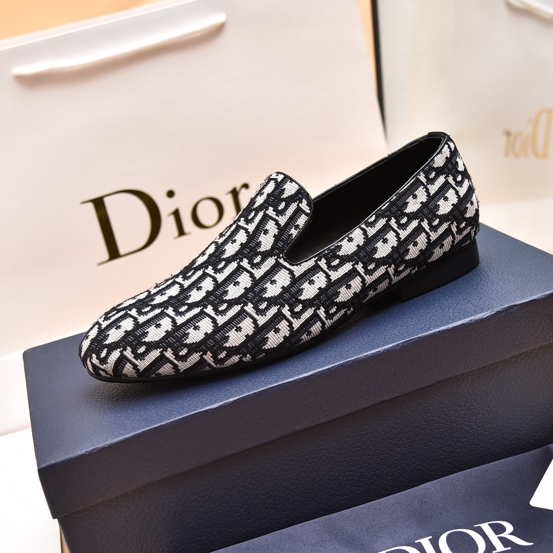 Dior Obique Jacquard Loafer - FashionPlug