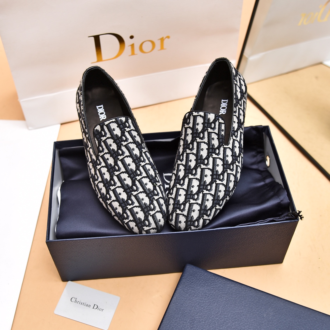 Dior Obique Jacquard Loafer - FashionPlug