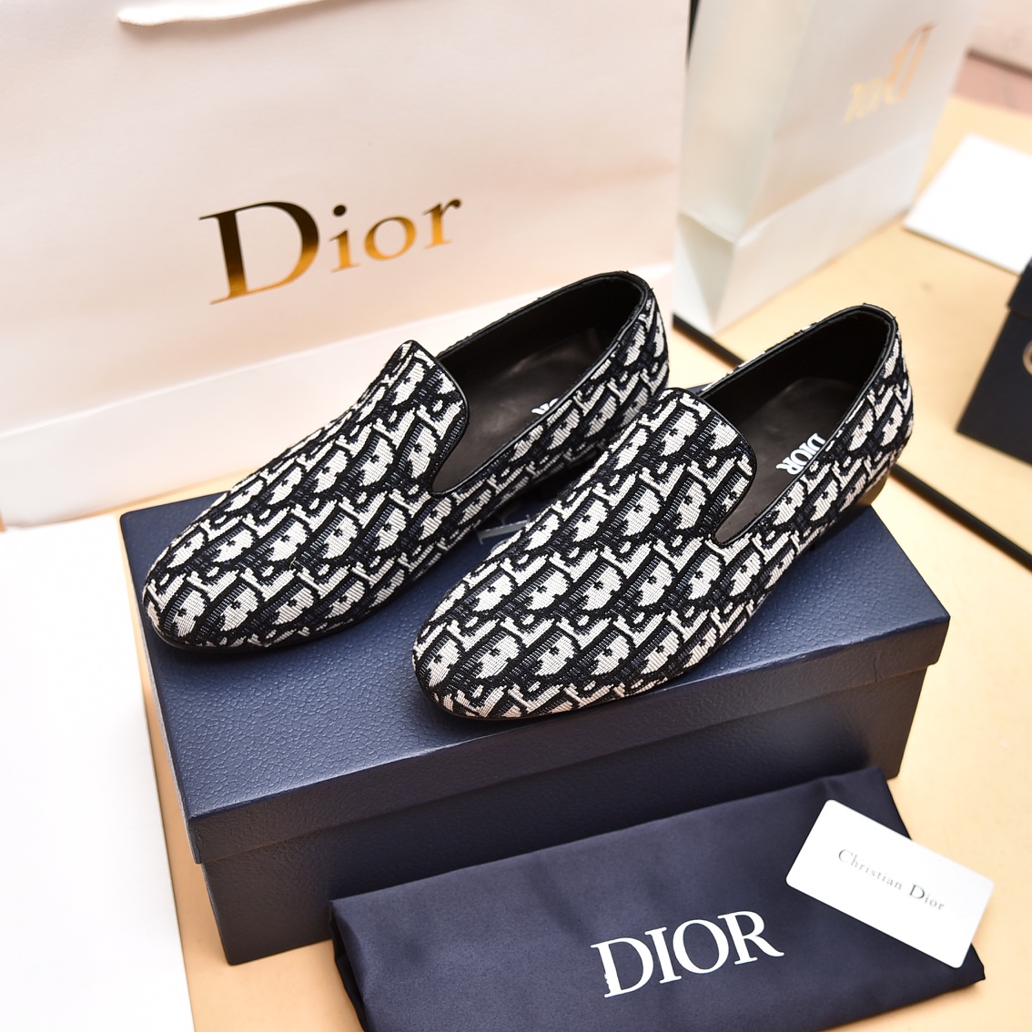 Dior Obique Jacquard Loafer - FashionPlug
