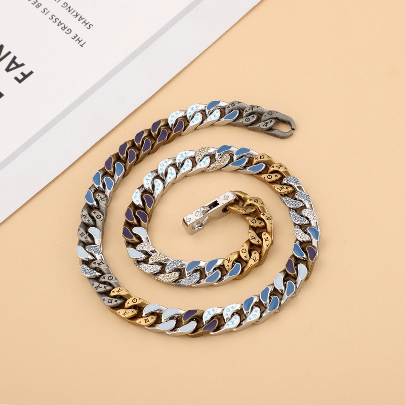 Louis Vuitton LV Chain Links Necklace MP2773  50cm    - FashionPlug