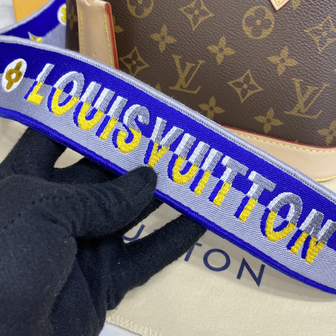Louis Vuitton Alma BB Monogram Canvas Handbag (23.5-17.5-11.5cm)     M53152 - FashionPlug