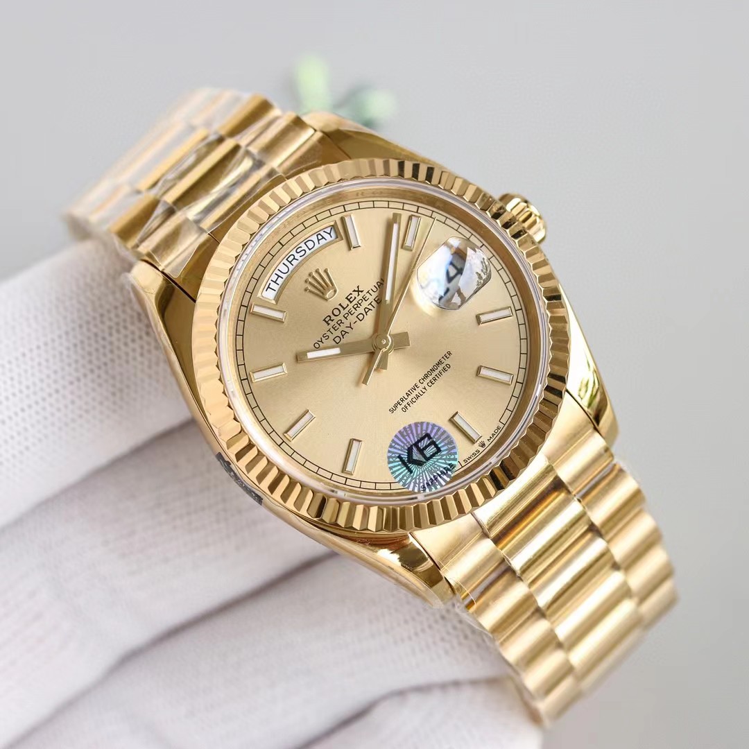 Rolex Day-Date 36 Watch In Yellow Gold - FashionPlug