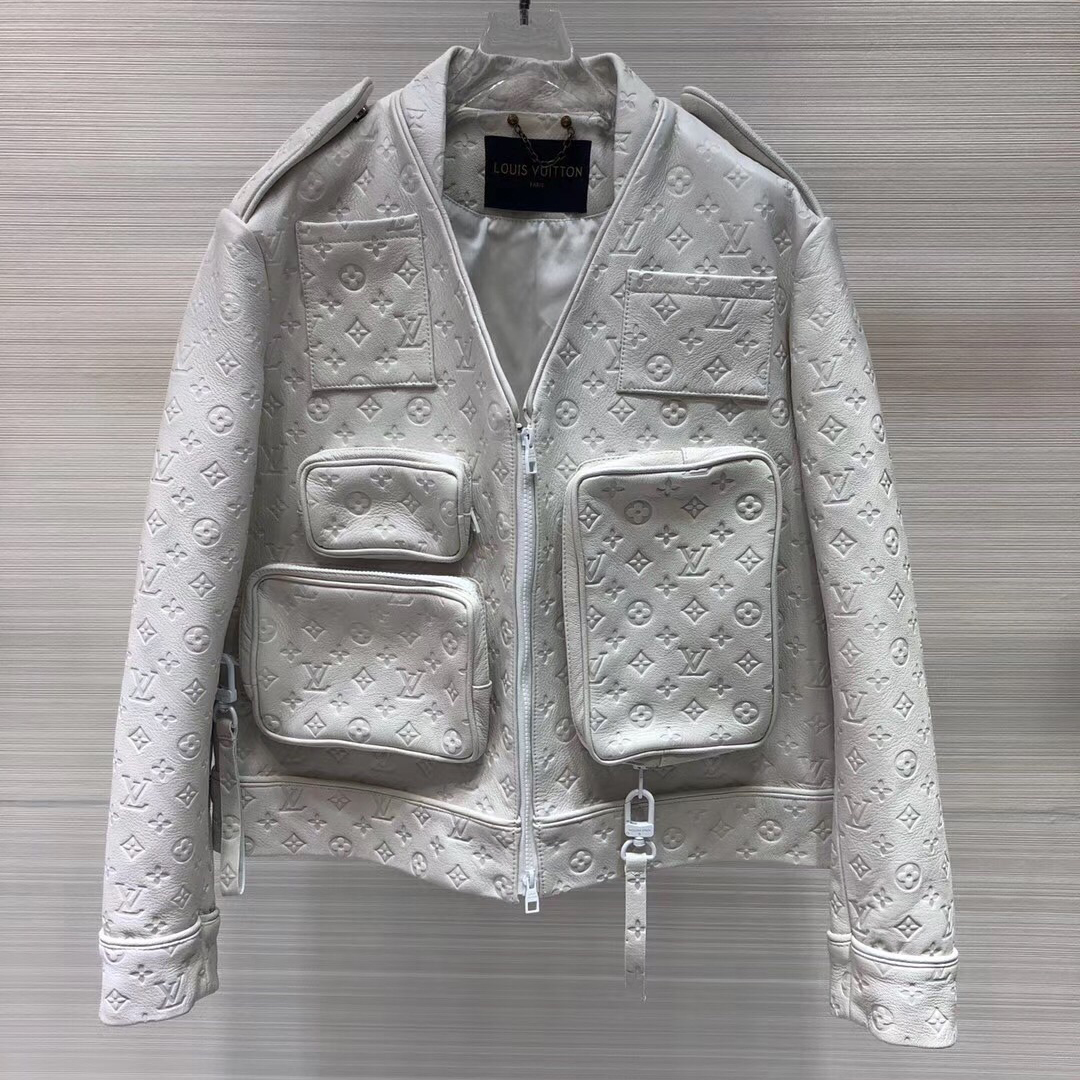 Louis Vuitton Monogram Embossed Utility Jacket - FashionPlug