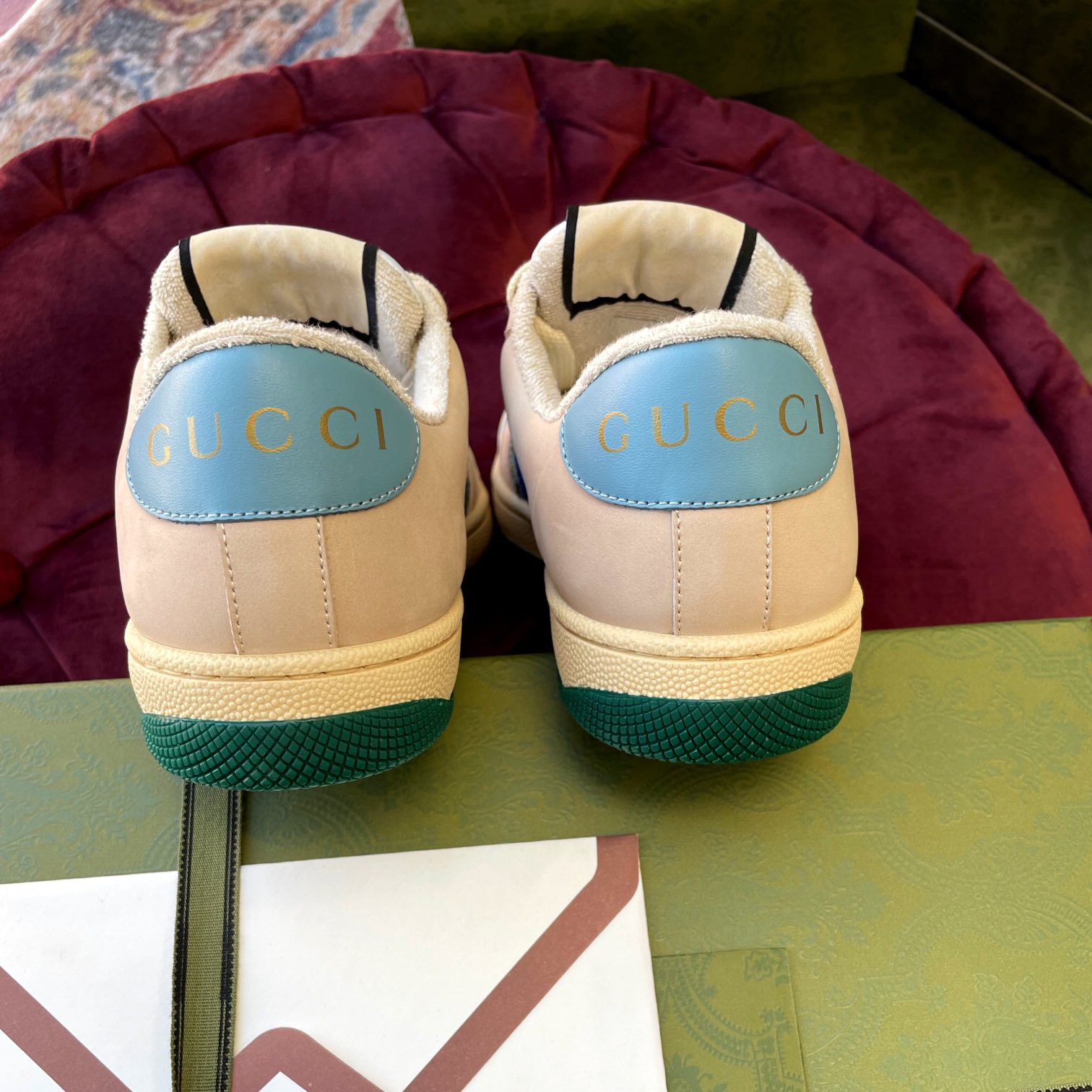 Gucci Women's Screener Sneaker With Crystals - FashionPlug