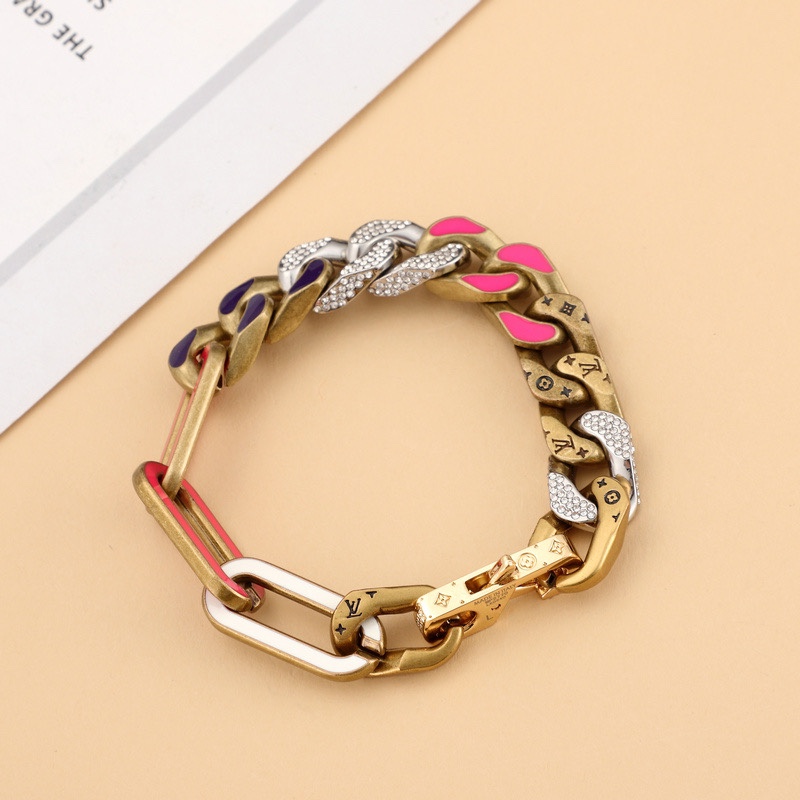 Louis Vuitton LV Mixed Bracelet  21cm   m69464 - FashionPlug