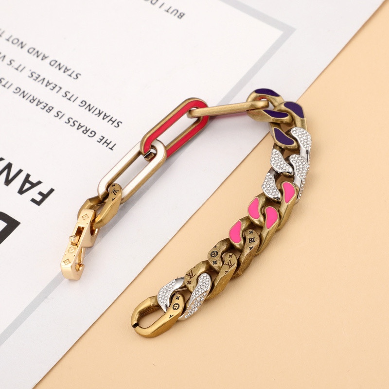 Louis Vuitton LV Mixed Bracelet  21cm   m69464 - FashionPlug