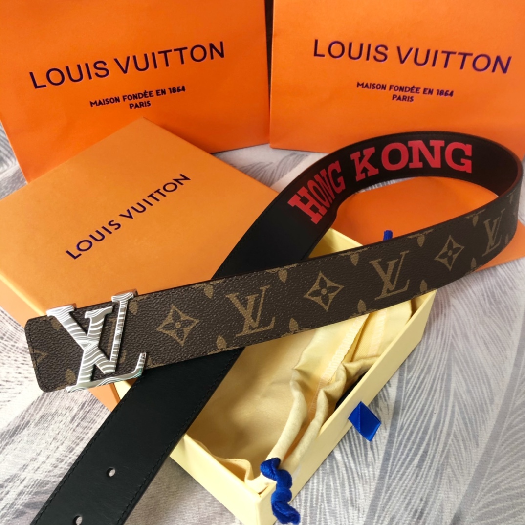 Louis Vuitton LV Pyramide Cities Exclusive 40MM Reversible Belt—Hong Kong - FashionPlug