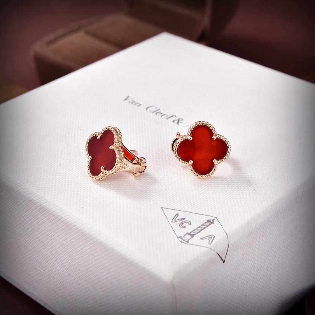 Van Cleef & Arpels Vintage Alhambra Earrings - FashionPlug