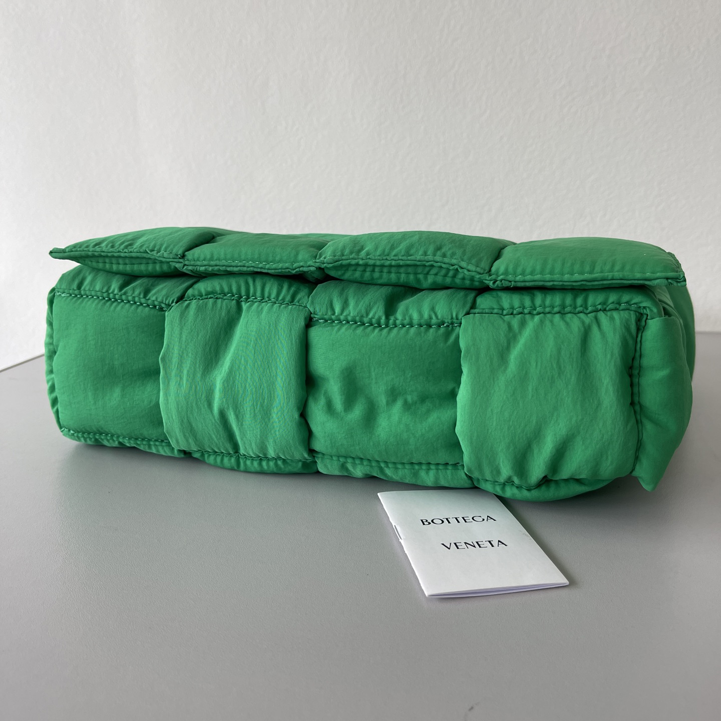 Bottega Veneta Padded Tech Cassette Padded Intreccio Nylon Cross-Body Bag(30-15-7.5cm) - FashionPlug