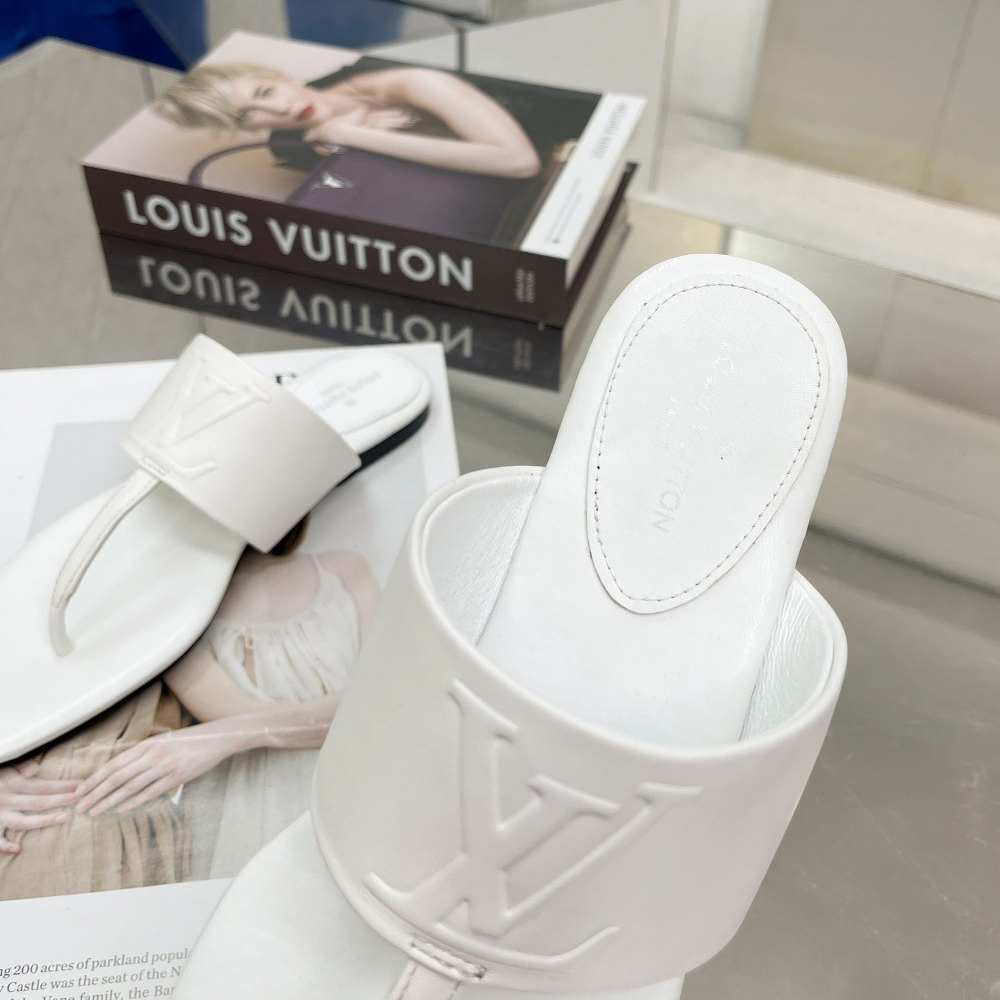 Louis Vuitton Drapy Flat Thong     - FashionPlug