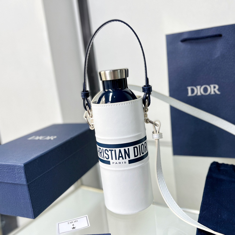 Dior Vibe Bottle Holder White Calfskin - FashionPlug