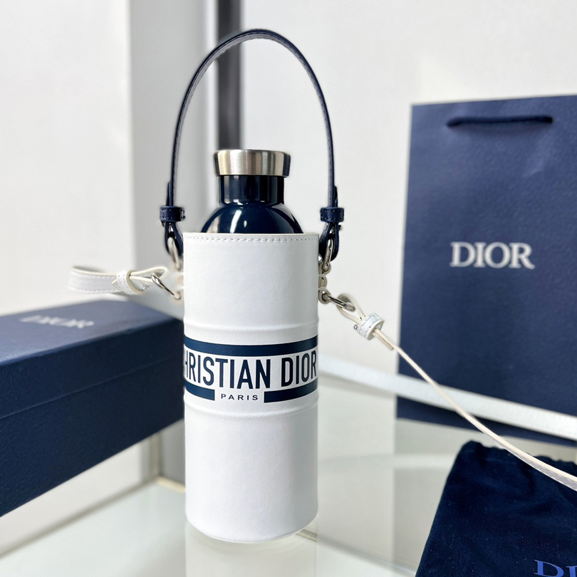Dior Vibe Bottle Holder White Calfskin - FashionPlug