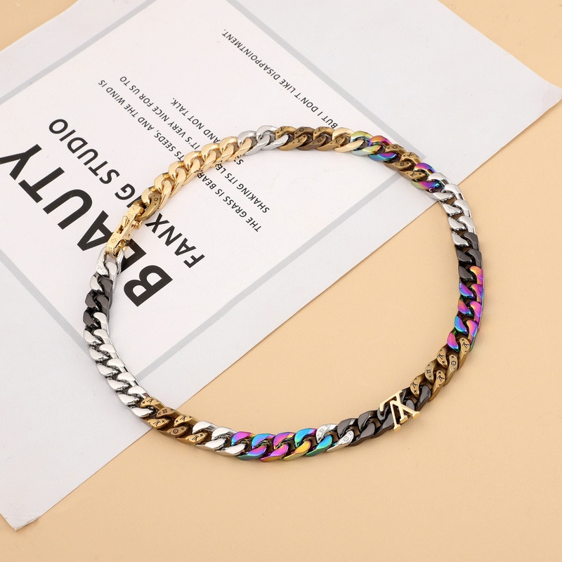 Louis Vuitton LV Chain Links Necklace M69462  50cm    - FashionPlug